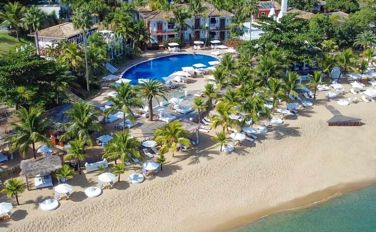 Dpny Beach Hotel & Spa Ilhabela Exterior photo Aerial view of the beach at the hotel