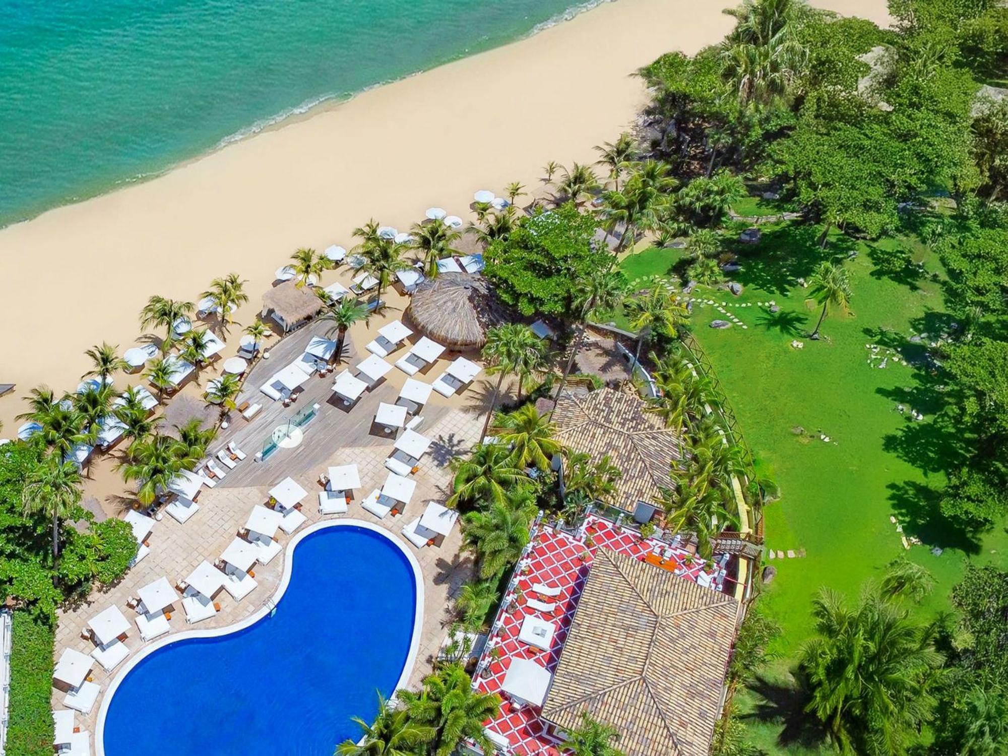 Dpny Beach Hotel & Spa Ilhabela Exterior photo Aerial view of the resort