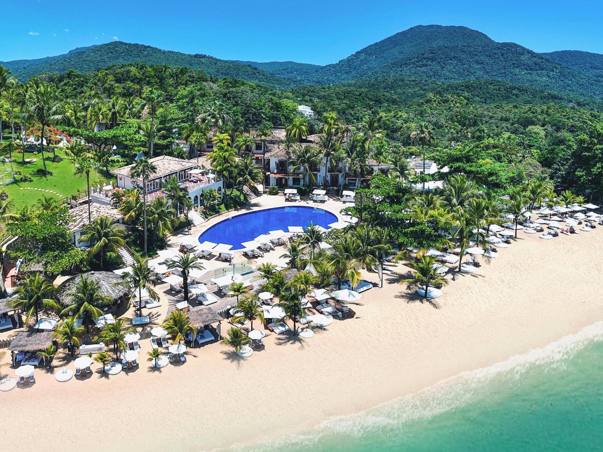 Dpny Beach Hotel & Spa Ilhabela Exterior photo Aerial view of the resort